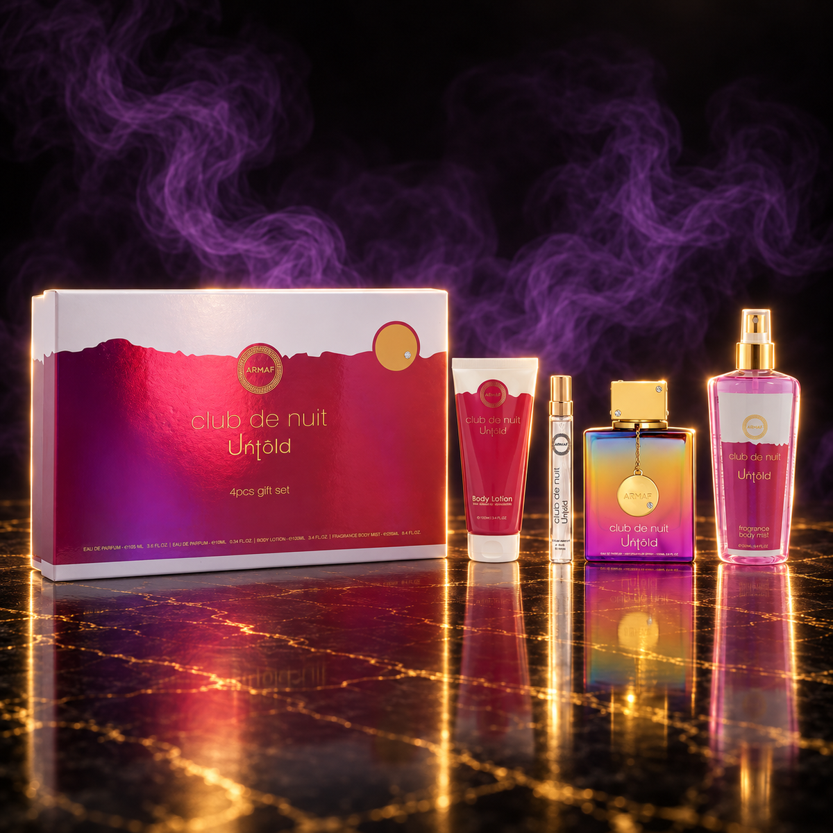 Armaf Club de Nuit Untold 4Pcs Gift Set — Forge Scents